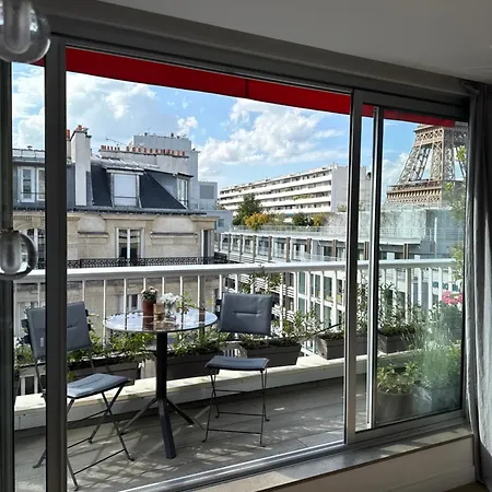 Terrasse Tour Lejlighed Paris
